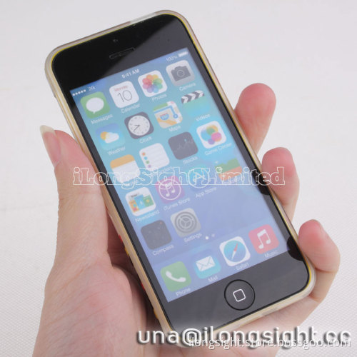 Cute beard design TPU Case for iPhone 5C